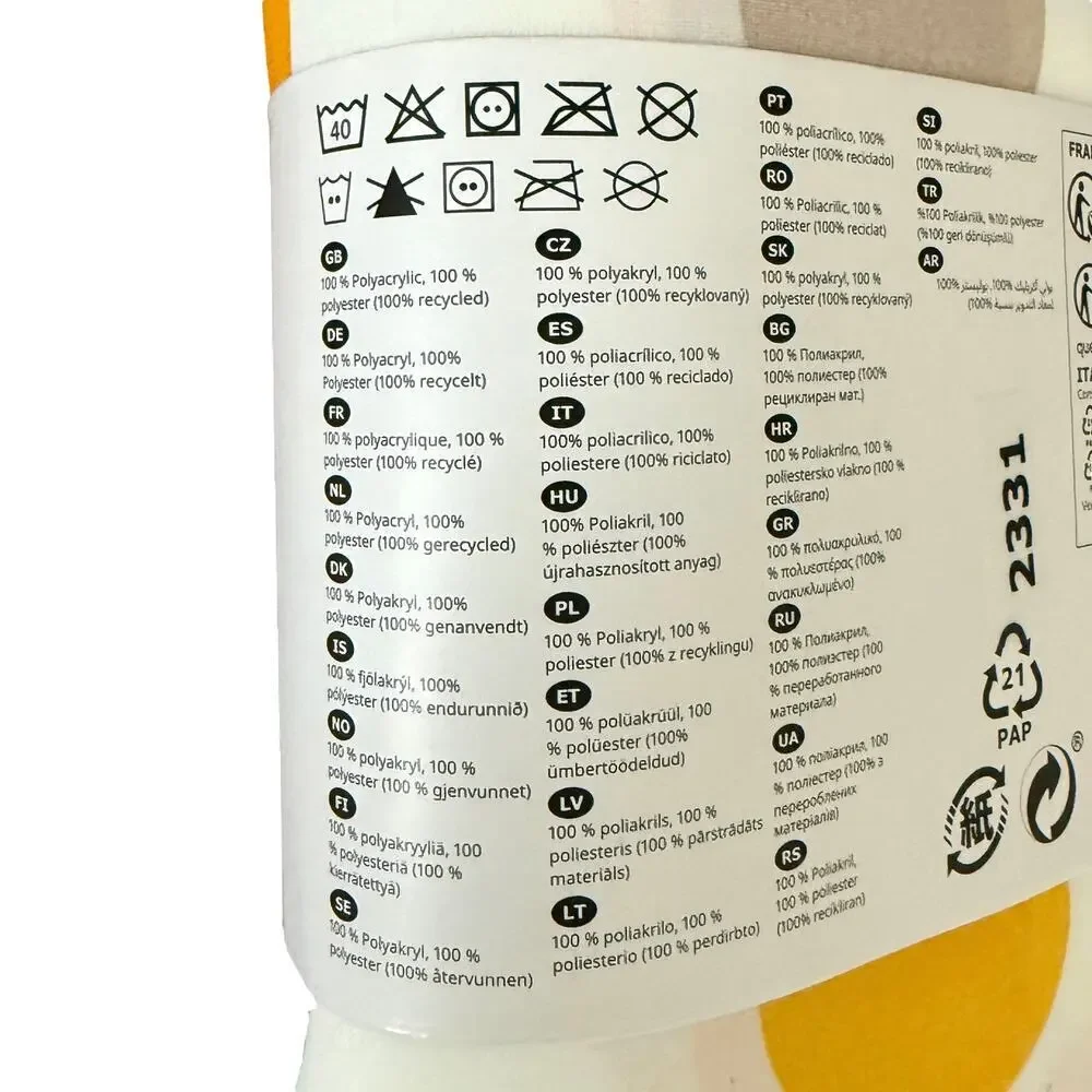 IKEA BROGGAN Dot Pattern Wipeable Tablecloth 57